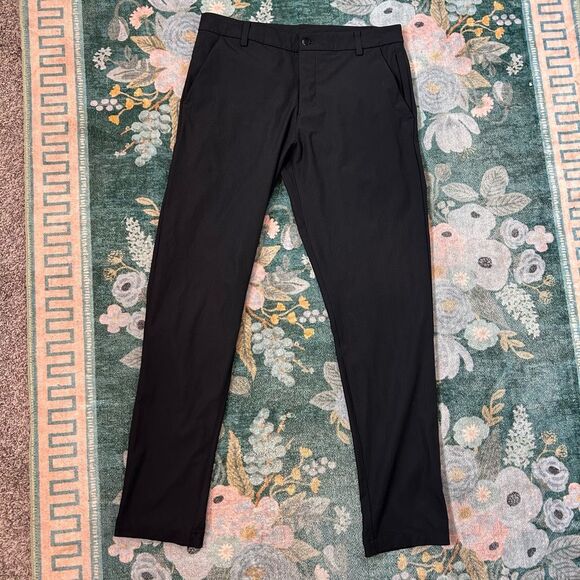 Lululemon Pants Mens Size 34 Black ABC Classic Fit Performance Stretch Chino - Picture 16 of 16